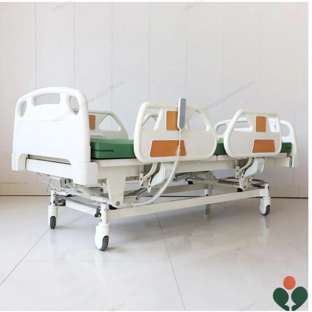 High-Capacity Hospitals&prime; Electric Three Functions Patient Nursing Beds with ABS Bed Board for Large Medical Facilities