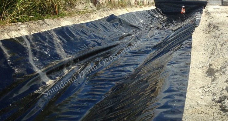 Black HDPE Polyethylene Geomembrane for Oil Crude Store