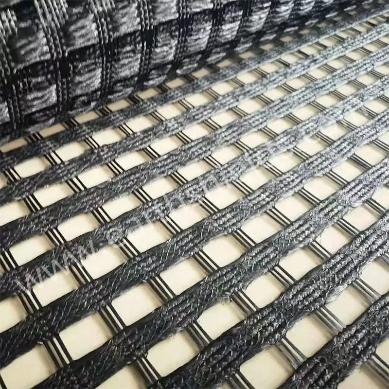 High Tensile Strength Biaxial Polyester Geogrid Soil Reinforcement