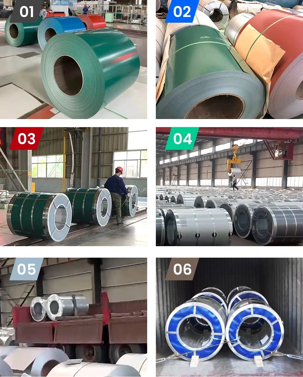 Dx51d SGCC Custom Color Prepainted Galvanized Galvanised Aluminum Zinc PPGI PPGL Gi Gl Cold Rolled CRC Cr Steel Sheet Coil Price