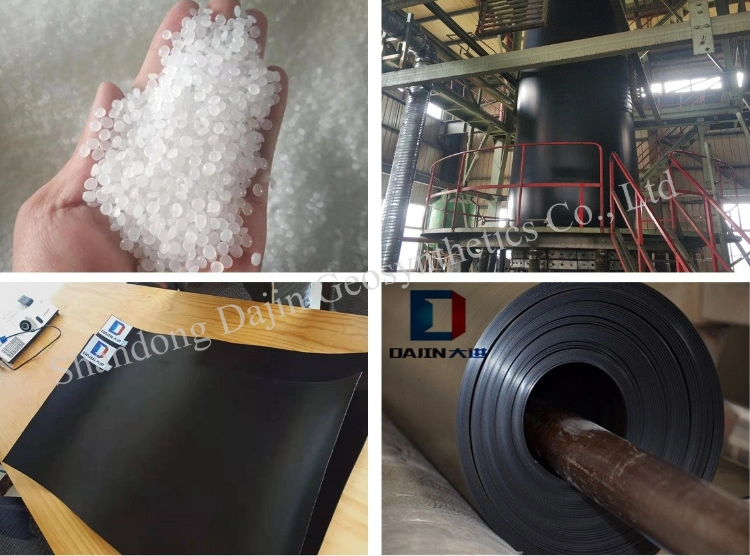 Black HDPE Polyethylene Geomembrane for Oil Crude Store