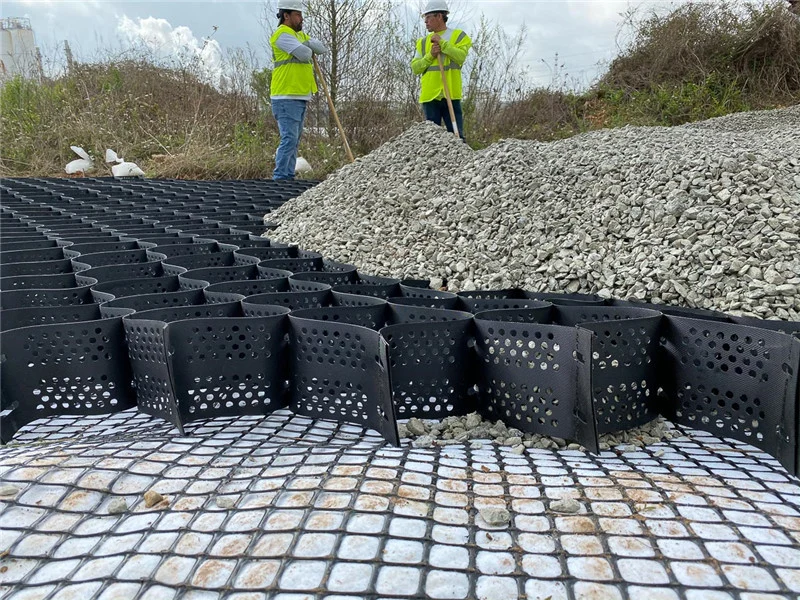 HDPE Geocell Erosion Control /Geocell Retaining Wall for Retaining Wall Road