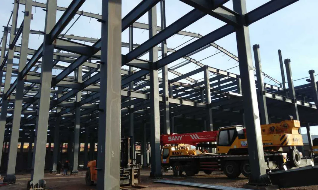 Galvanized Steel Frame Factory Plant Shed Workshop Building Fabrication