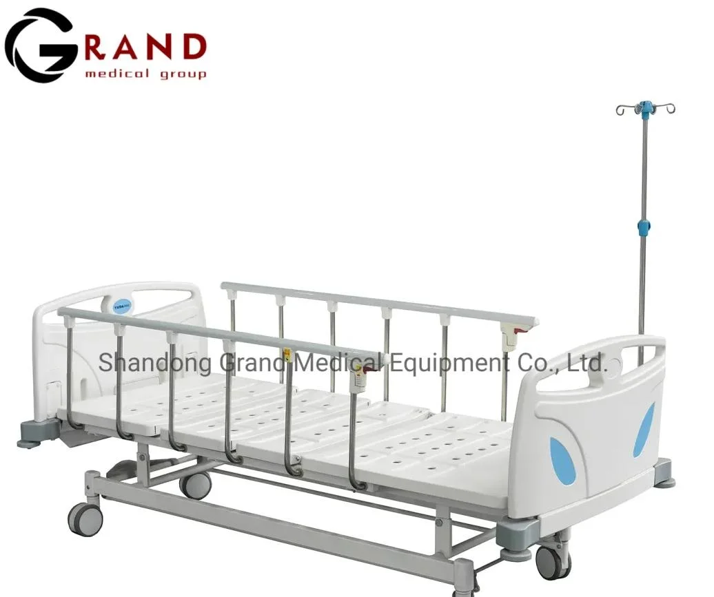 Top Hospital Bed Manufacturers Manual Fa Series Height Adjustable Three Functions Clinic Patient Medical Nursing Hospital Beds for Mobile Hospitals