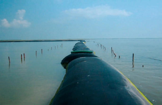 Geotube Marine Construction Shoreline Restored with Woven Geotextile Sludge Dewatering Dewatering Bag
