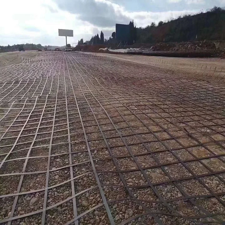 Geosynthetic Products Manufacturer Steel Plastic Geogrids for Reinforcement of/Soft Foundations with (CE/ISO)