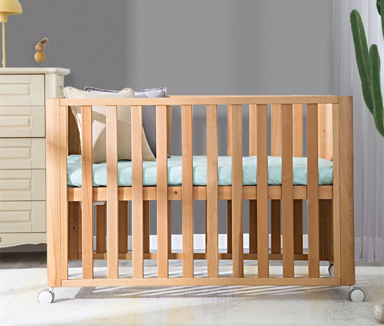 Beech Crib Solid Wood Splicing Bed
