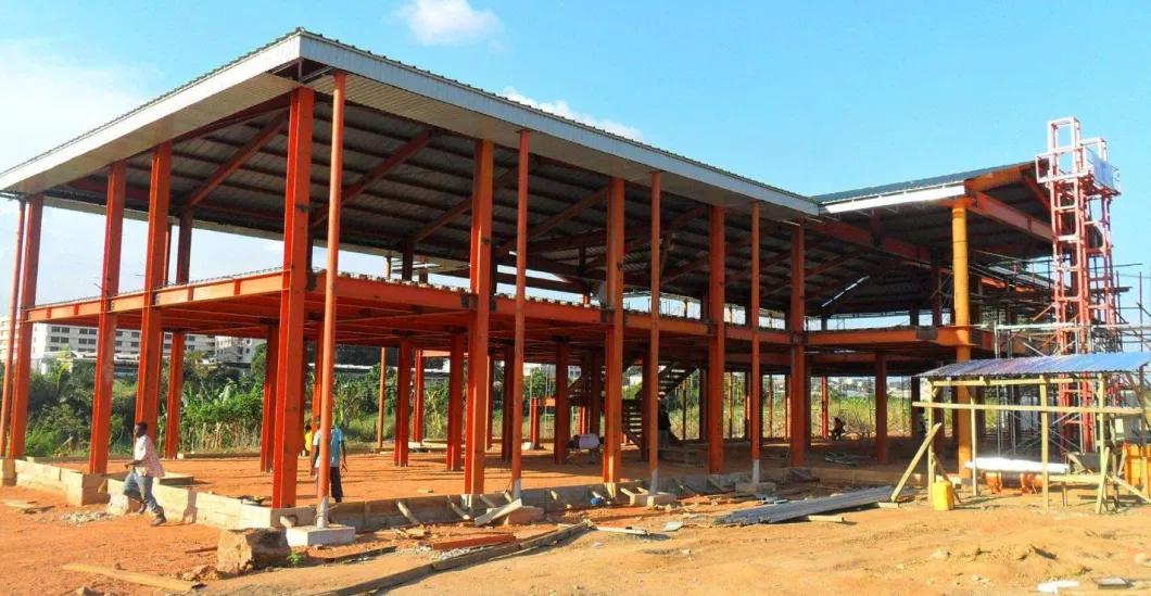 Prefab Storage Steel Structure Frame Plant with Platform Greenhouse Structure Galvanized Steel