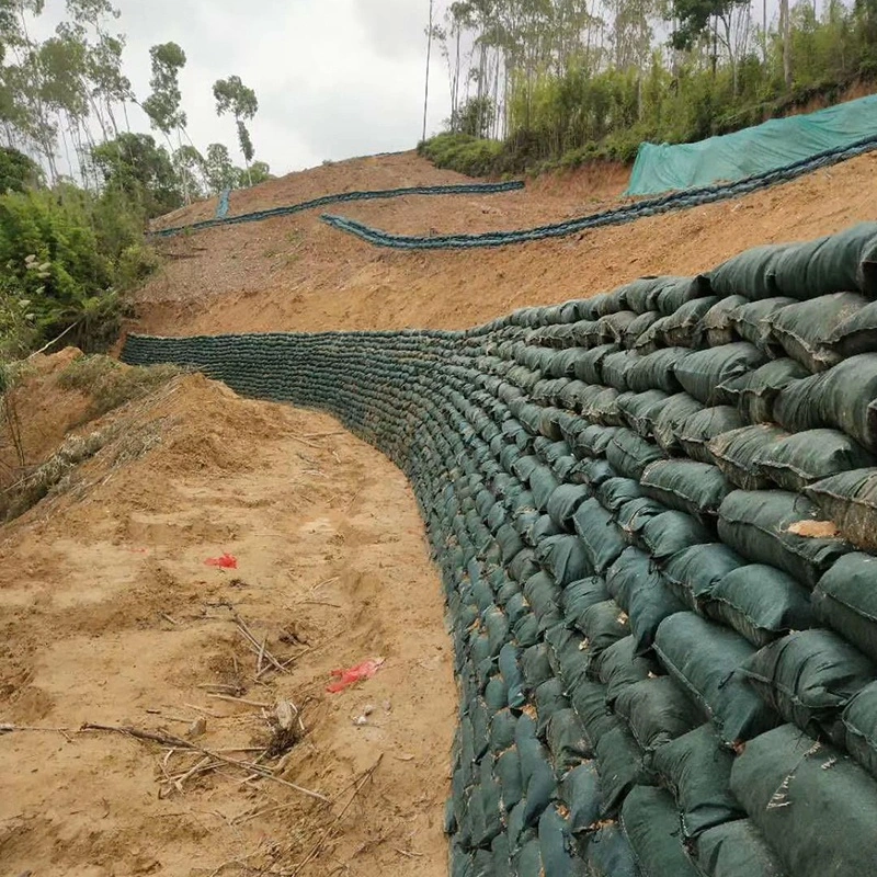 Geotextile Geobag Non-Woven Bag Green Sand Bag Wall Reinforce Material