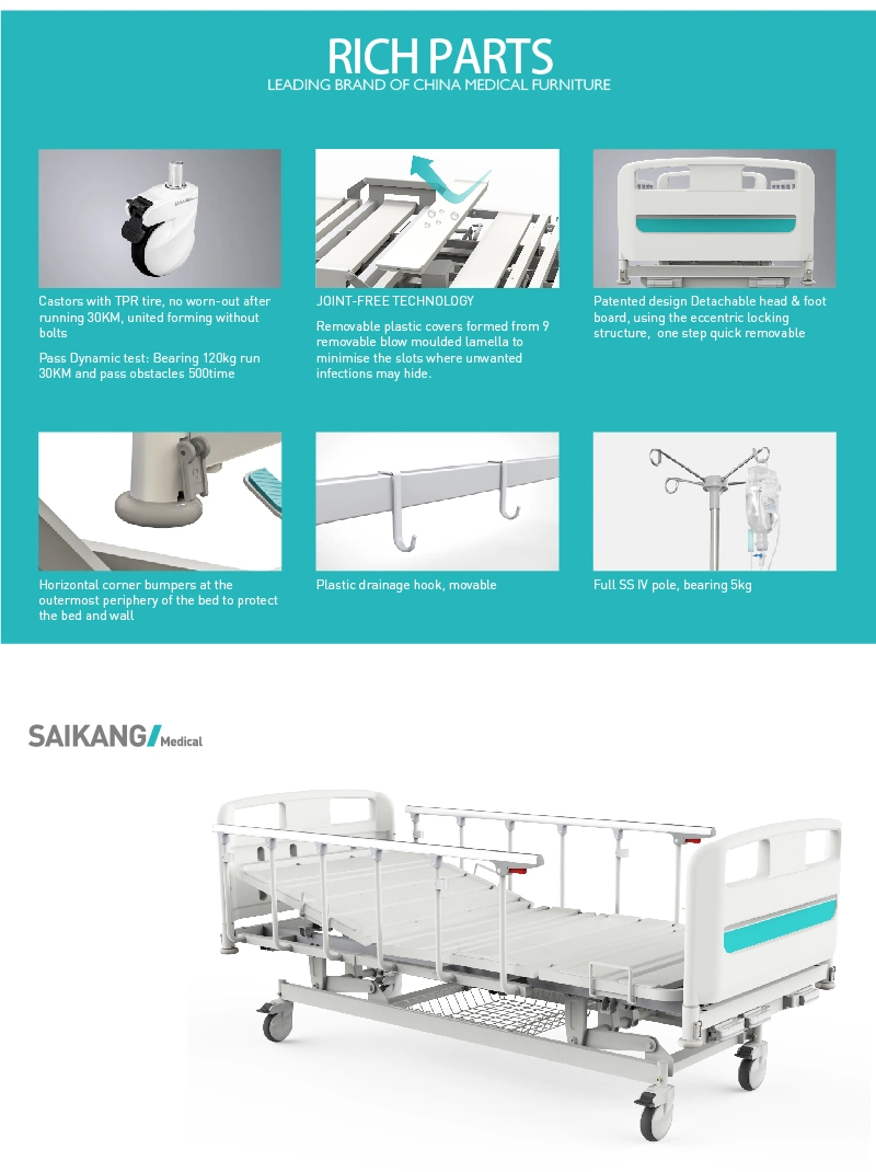 Y3w6c Manual Hospital Patient Medical Bed Manufacturers