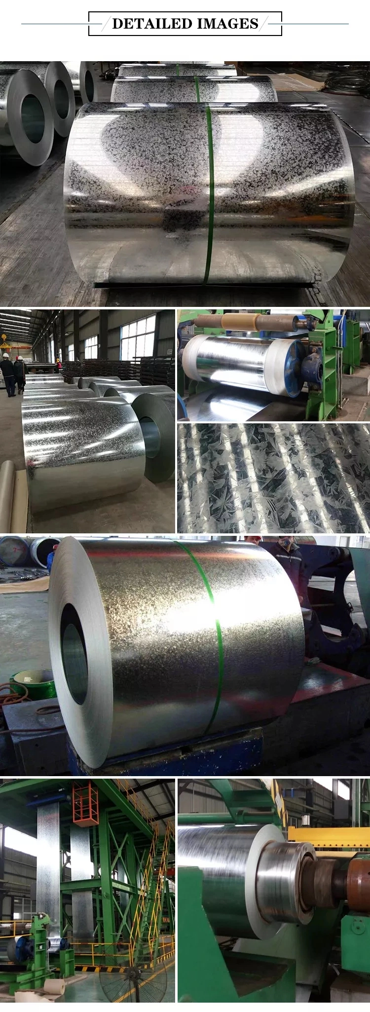 Building Materials Galvanized Z40 Z60 Z80 Z120 Z180 Chromated Oiled Chromated Non-Oiled Anti-Finger Gi Galvanized Steel Coil Corrugated Metal Iron Roofing Sheet