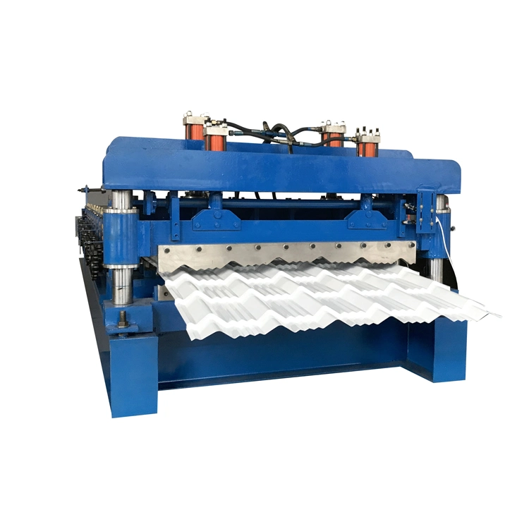 Glazed Roll Roof Tile Metal Tile Double Layer Roll Forming Machinery