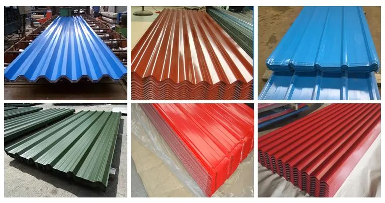 Wholesale Aluminum Galvanized Roof Color Sheet Steel Corrugated Metal Roofing Sheet