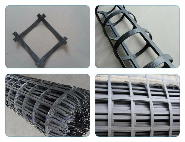High Tenslie Strength Biaxial Welding Steel Plastic Composite Geogrid