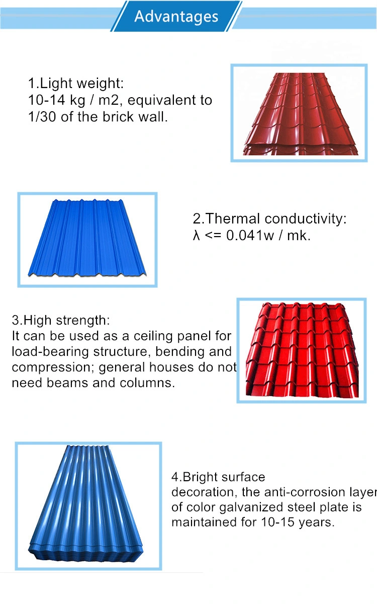 Premium Quality Zinc Coated Corrugate Steeltiles Color Coated PPGI PPGL Steel Roofing Sheet