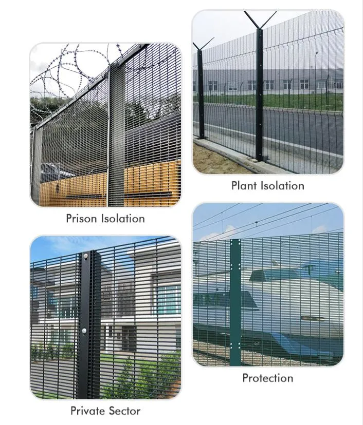 SGS Verified China Factory High Quality Durable 358 Security Fence Powder Coated Clear View 358 Anti-Climb Fence High Security Fencing