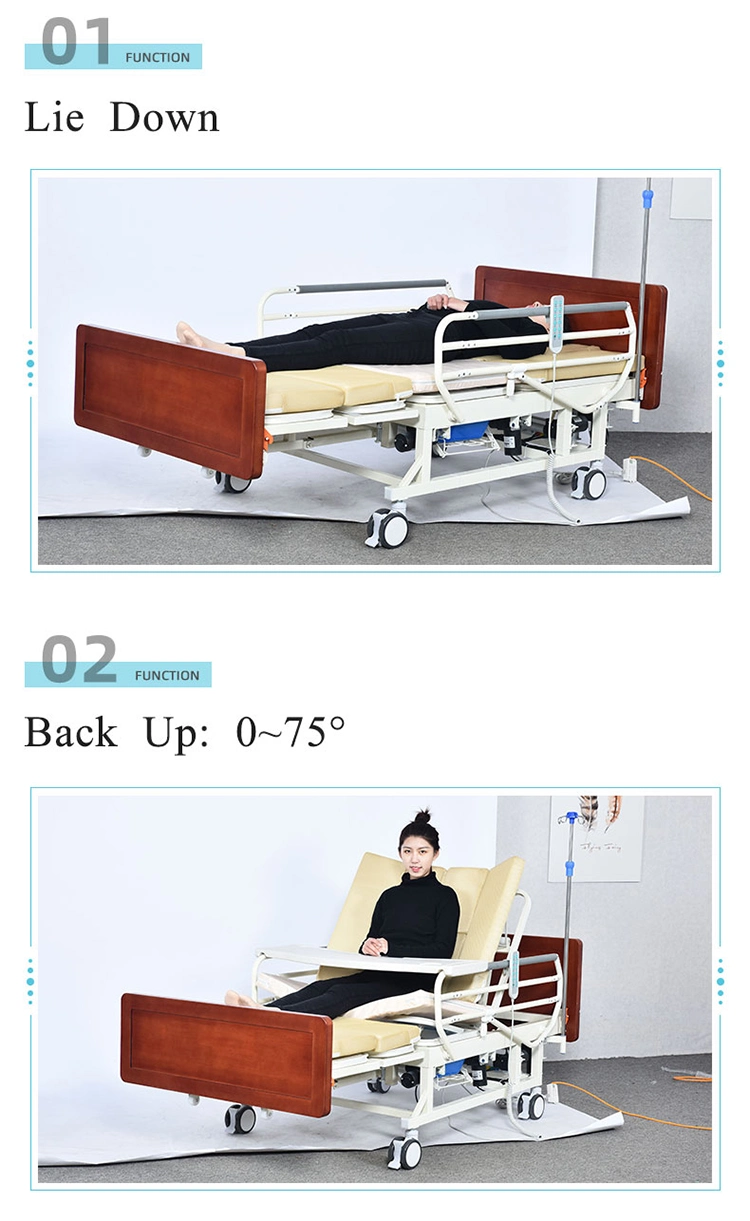 Wholesale Large Stock Electric Home Nursing Care Bed Multifunctional Patient Medical Hospital Beds