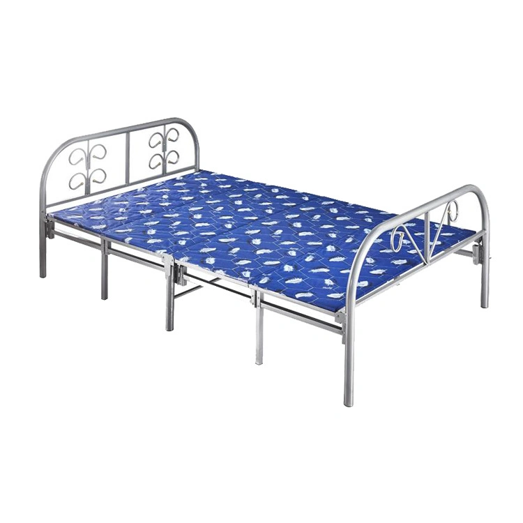 Home Bedroom Commercial Furniture Cheap Price Portable Single Metal Folding Bed for Workers Hospital