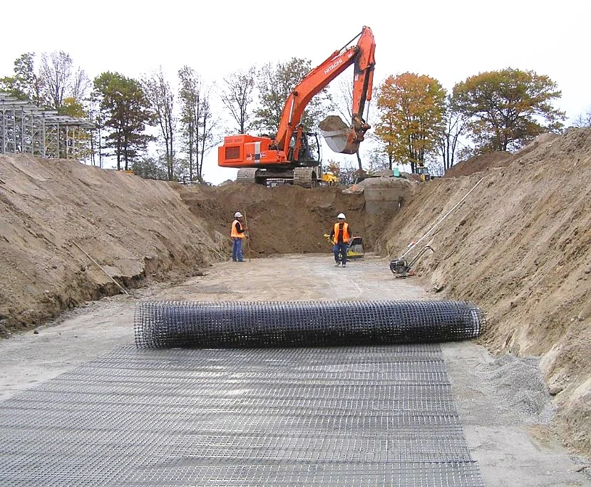 Plastic Bidirectional Geogrid Road Construction PP Geogrid