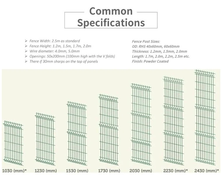 3D Curved PVC Coated Hot-Dipped Galvanized Welded Wire Mesh Fence for Security Gardening Airport Construction