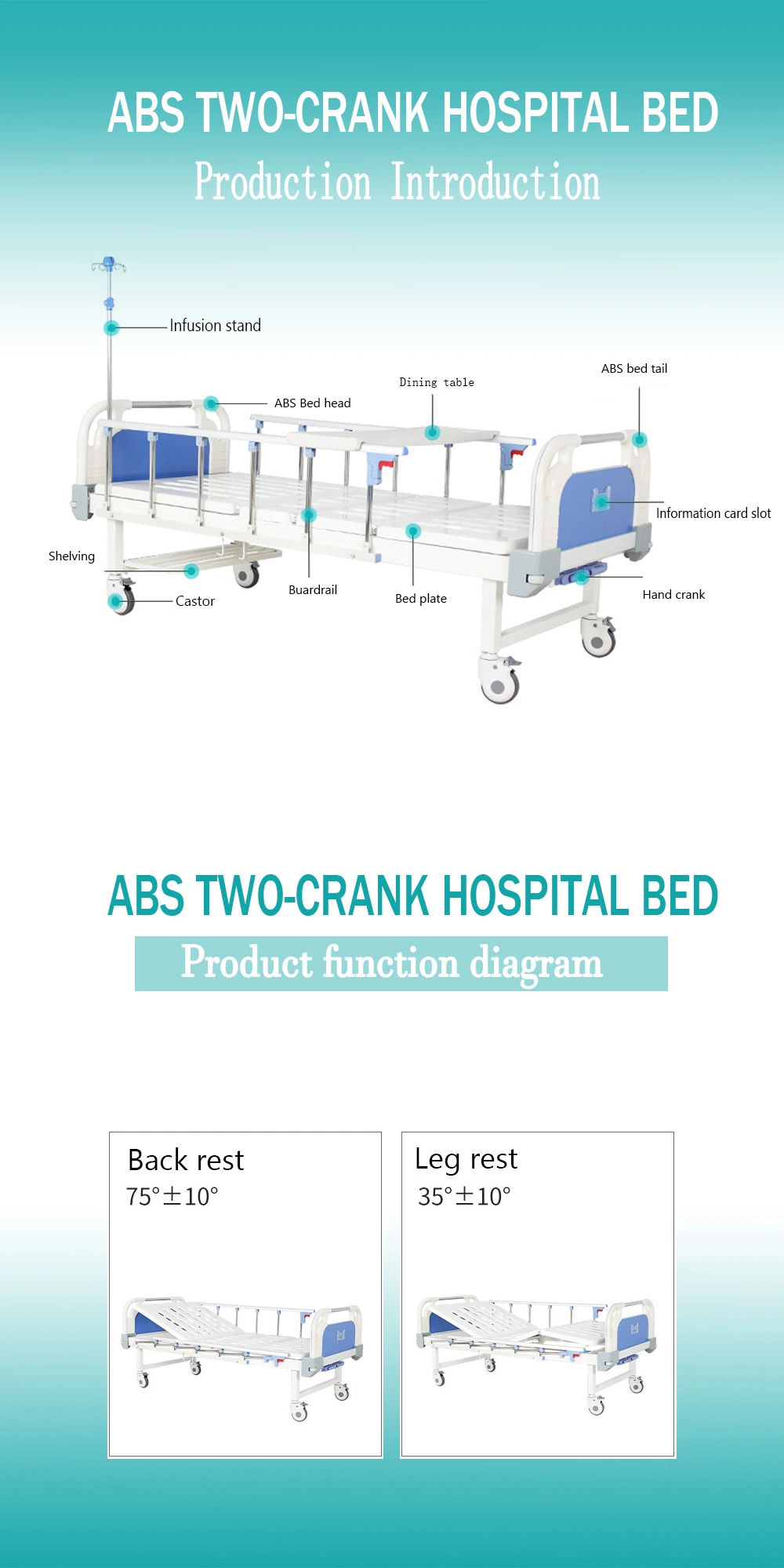 Bestseller Two Cranks Furniture Manufacturers Hospital Beds