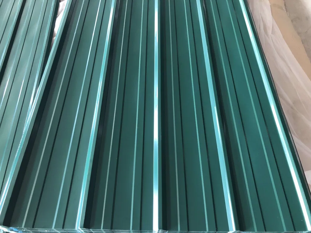 Colorful Building Material 0.5mm 0.6mm 0.7mm Corrugated PPGI Roofing Sheet