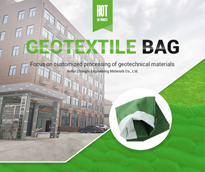 Geotextile Geobag Non-Woven Bag Green Sand Bag Wall Reinforce Material