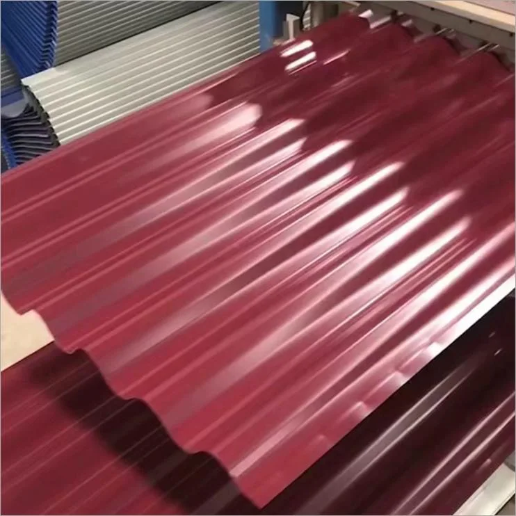 China Factory Price Galvanized Zinc Color Coated PPGI Gi Hot Rolled Corrugated Steel Sheet for Roofing Building Material