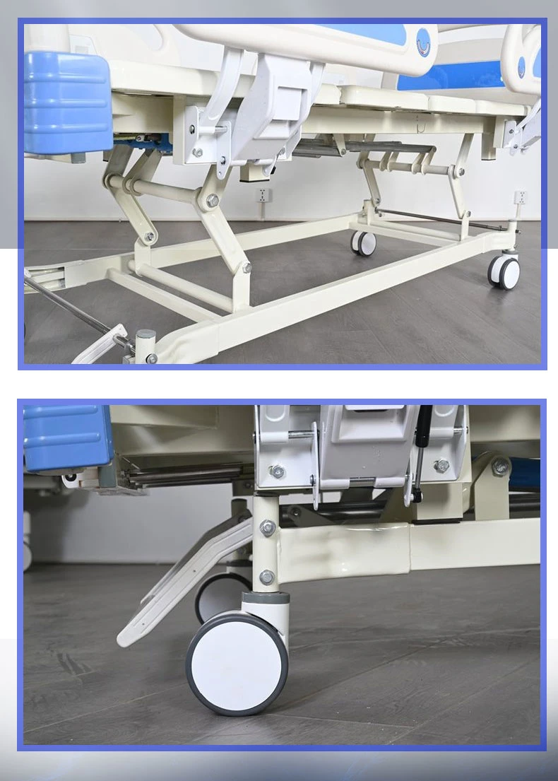 Care Height Adjustable Three Functions Clinic Patient Medical High Low Electric Hospital Bed