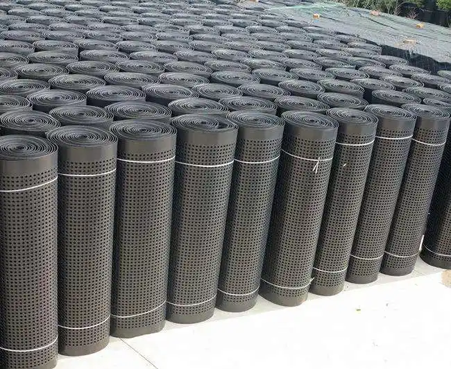 China Hot Sale HDPE Dimple Membrane Black Drainage Board