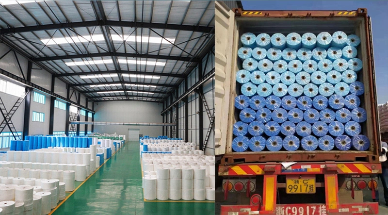 PLA Filter Material Cloth Meltblown Nonwoven Fabric Rolls 100% PLA Material Melt-Blown Cloth