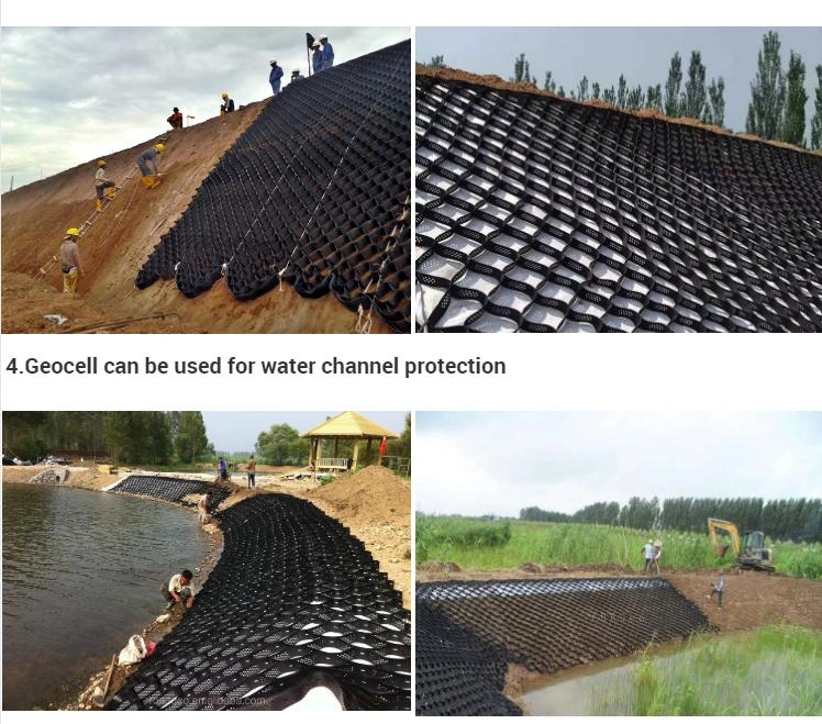 Honeycomb Pavers Drainage Cell Supplier Slope Protection Materials Cellular Confinement System Reinforced Soil Slope Stabilizer Gravel Grid HDPE Geocell Price