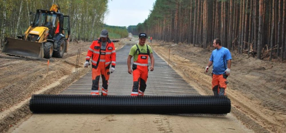 Asphalt Pavement Fiberglass Biaxial Geogrid for Dam Airport Runway Foundation