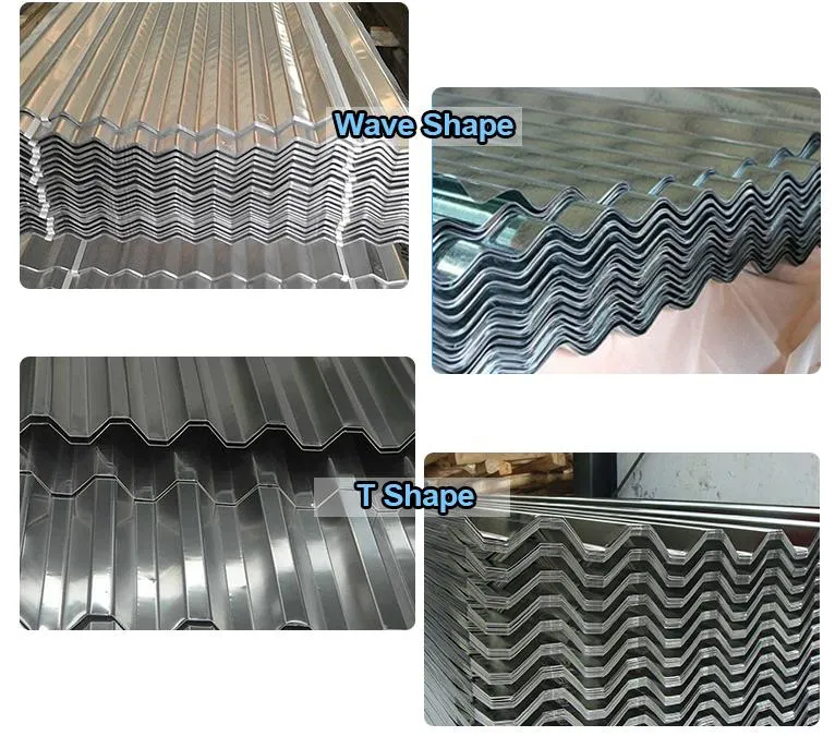 Corrugated Roofing Sheet and Plate Metal Double Galvanized Roof Tile