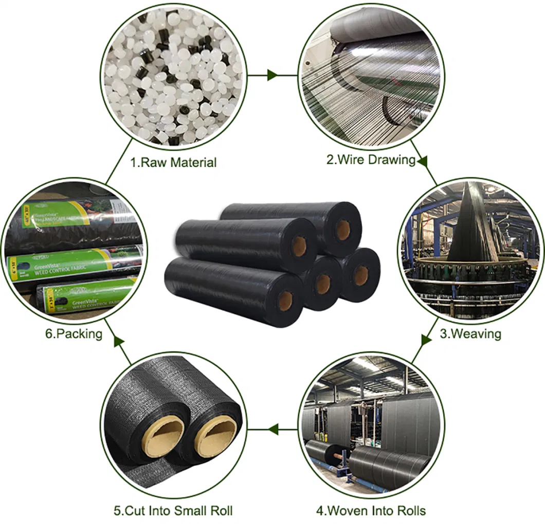 Ntpep Certified Woven Fabric Stabilization PP Woven Geotextile for Soil Reinforcement