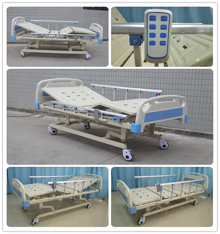 Factory Electric 3 Function Manufacturer Adjustable Medical Folding with Mattress Bed Hospital