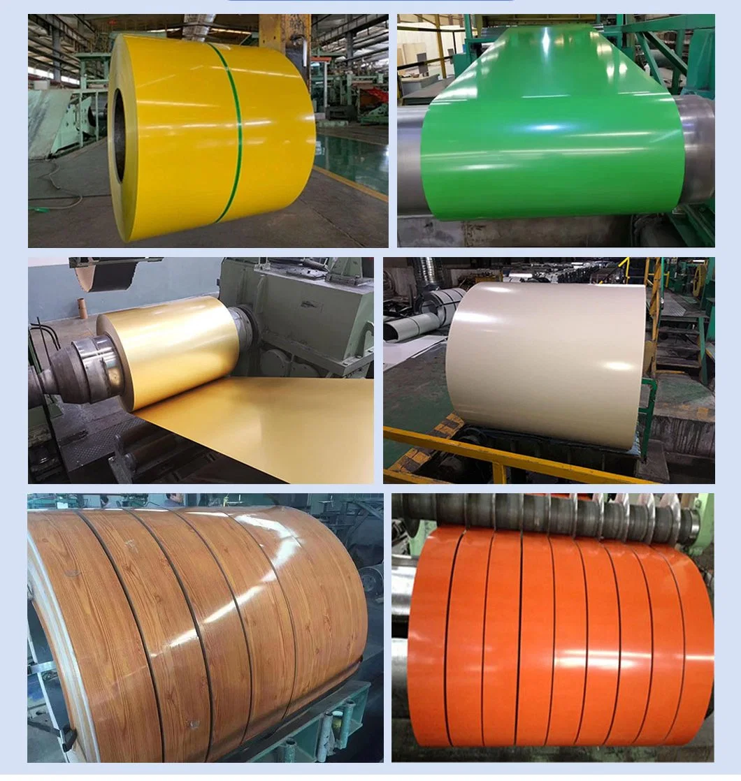 Chinese Factories High Quality PE/SMP/HDP/PVDF Color Coated Prepainted Galvanized PPGI Steel Coil