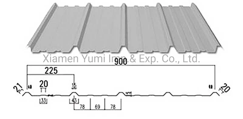 Exterior Corrugated Steel Metal Roofing/Wall Sheet for House