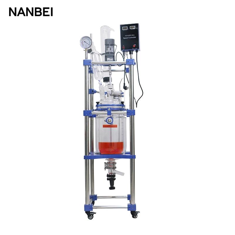 10/20/30/50 L Jacketed Glass Reactor Chemical Lab Equipment Glass Reactor