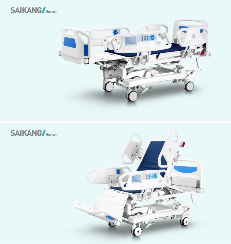 X9X Portable Casters Steel Electric Foldable Hospital ICU Patient Bed
