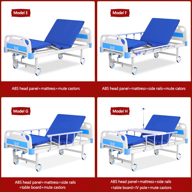 Manufacturer Directly Supply 2 Cranks Manual Patient Medical Bed for Hospital