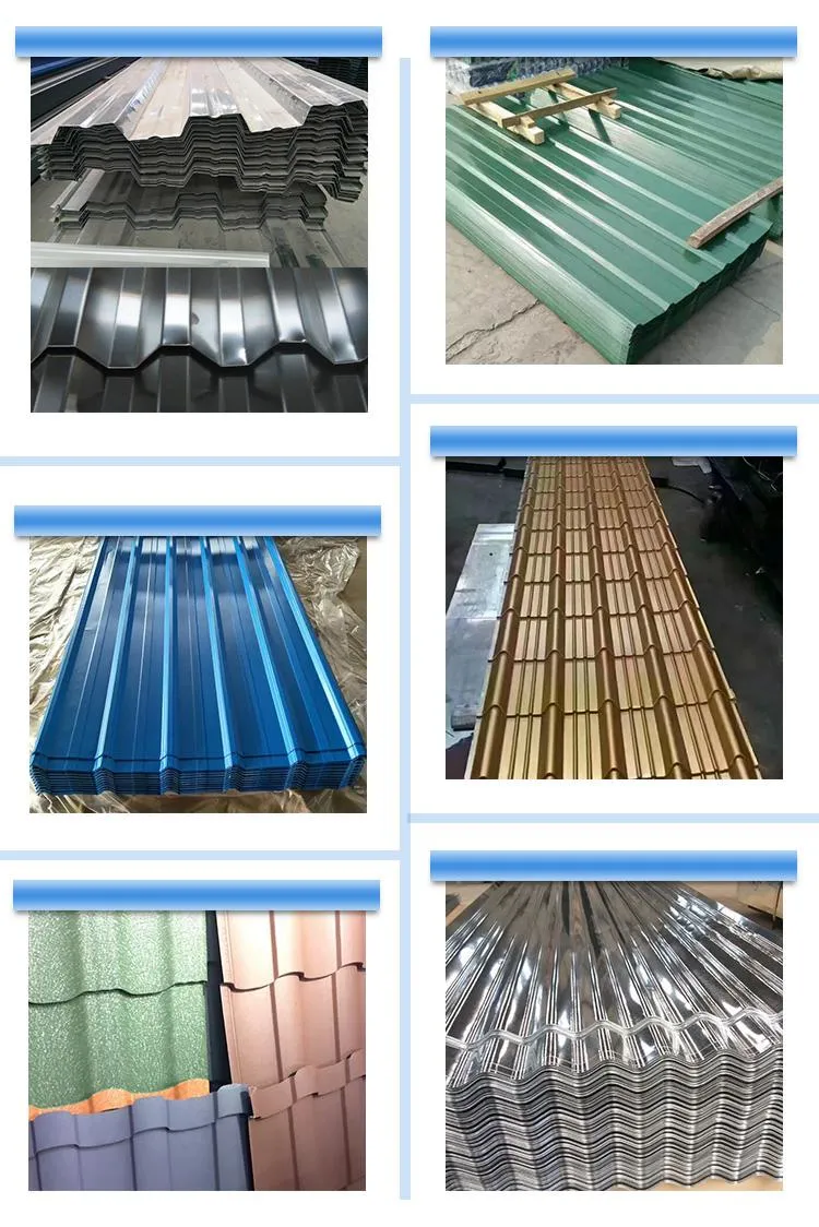 Galvanized Galvalume Calamine Gi Corrugated Steel Roofing Sheet Color Coated Galvanized Corrugated Sheet Metal