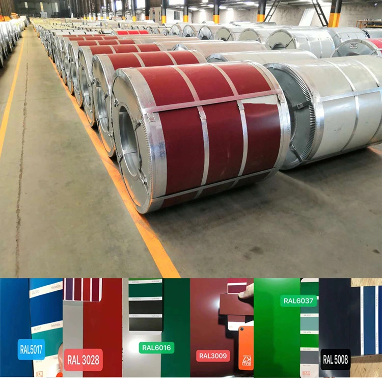 Shandong PPGI Sheet Price Ral Color Coated Steel Coil Pre Painted Dx51d Galvanized Steel Coil Metal PPGI PPGL