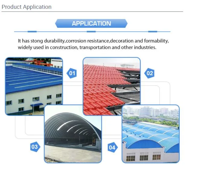 Hot Sale China Factory Zinc Roofing Sheet Color Coated PPGI Galvanized Corrugated Steel Sheet