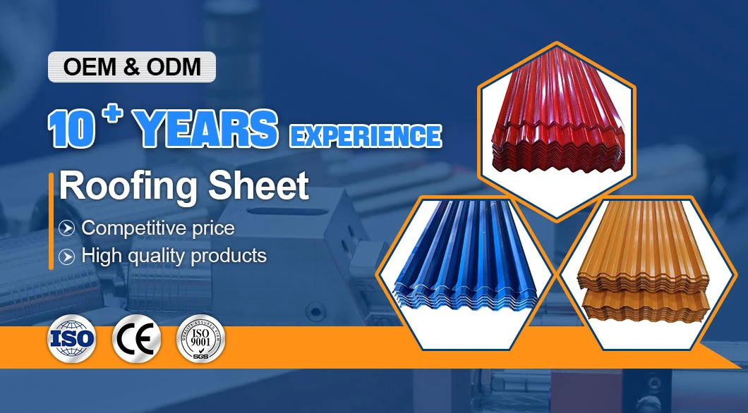 Factory Price PPGI PPGL Ral Color Coated Customized Galvanized Steel Corrugated Roofing Sheet