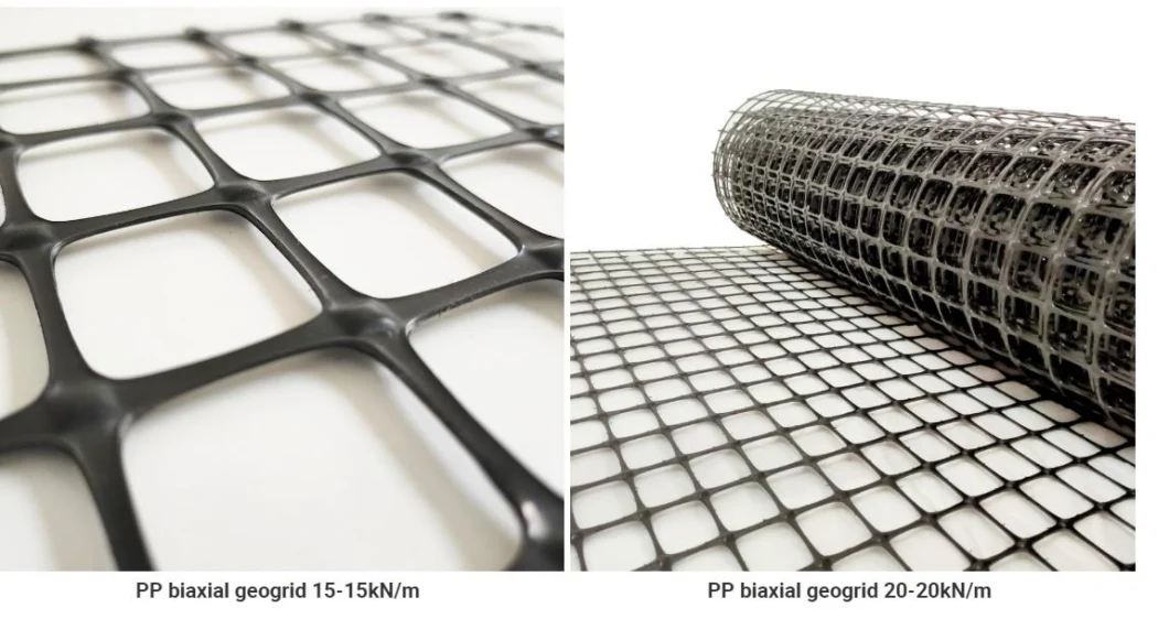 Chinese Geogrid Supplier Best Quality PP Biaxial Geogrid for Road Construction