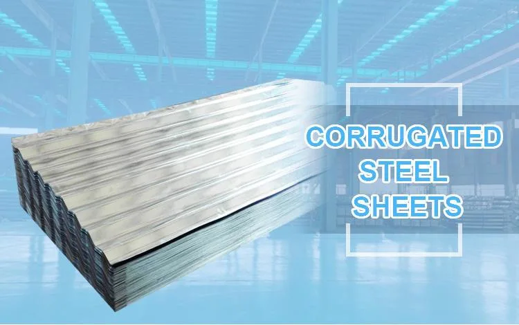 Corrugated Roofing Sheet and Plate Metal Double Galvanized Roof Tile