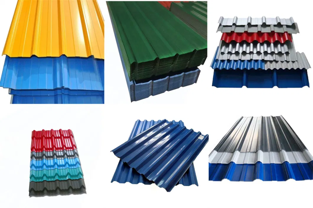 Colour Coated Roofing Sheet Corrugated Galvanized Steel Color Roof Grade Color Coated Galvanized Az150