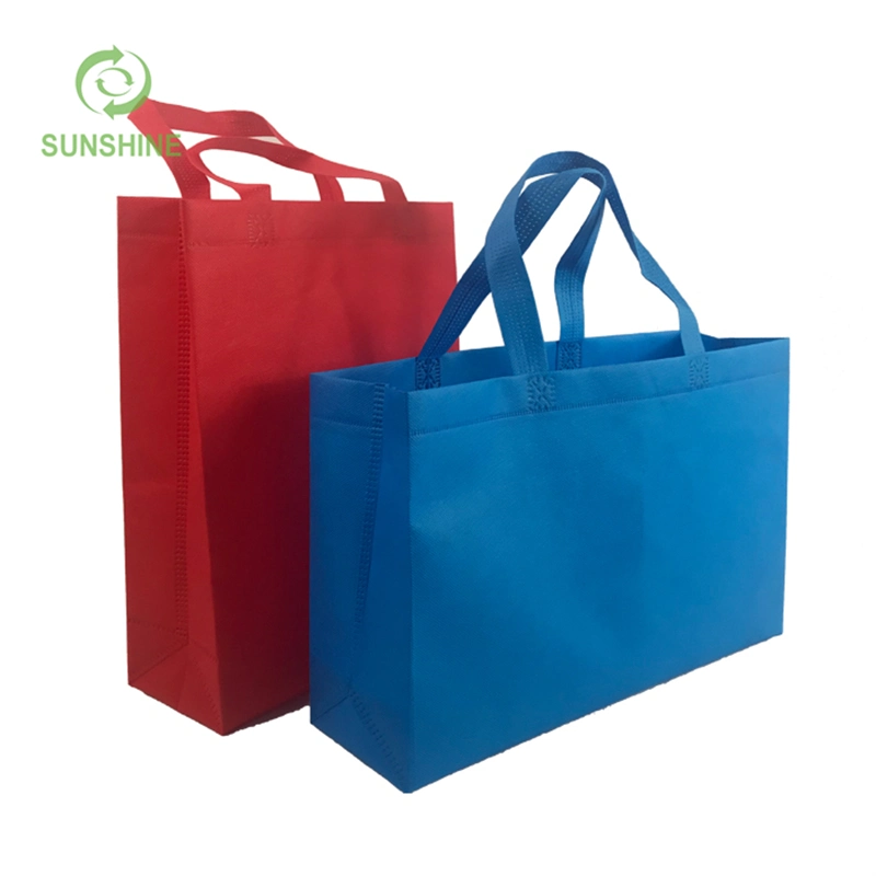 Biodegradable 70-120GSM Disposable 100%PP Spunbond Non Woven Tote Bag