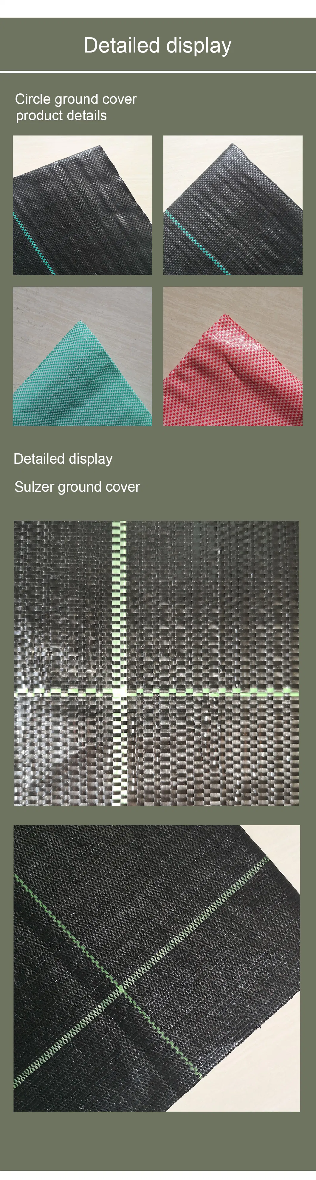 PP Covering Ground PP Geotextile Woven